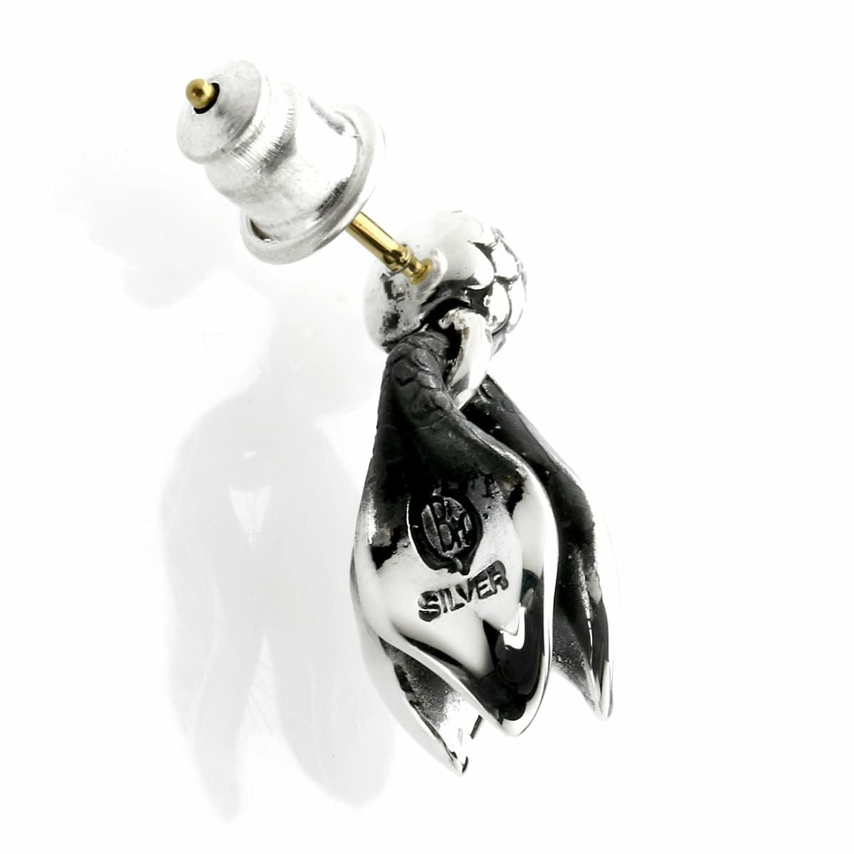 ブラッディマリー ベビー フィン ストーン ピアス サファイア