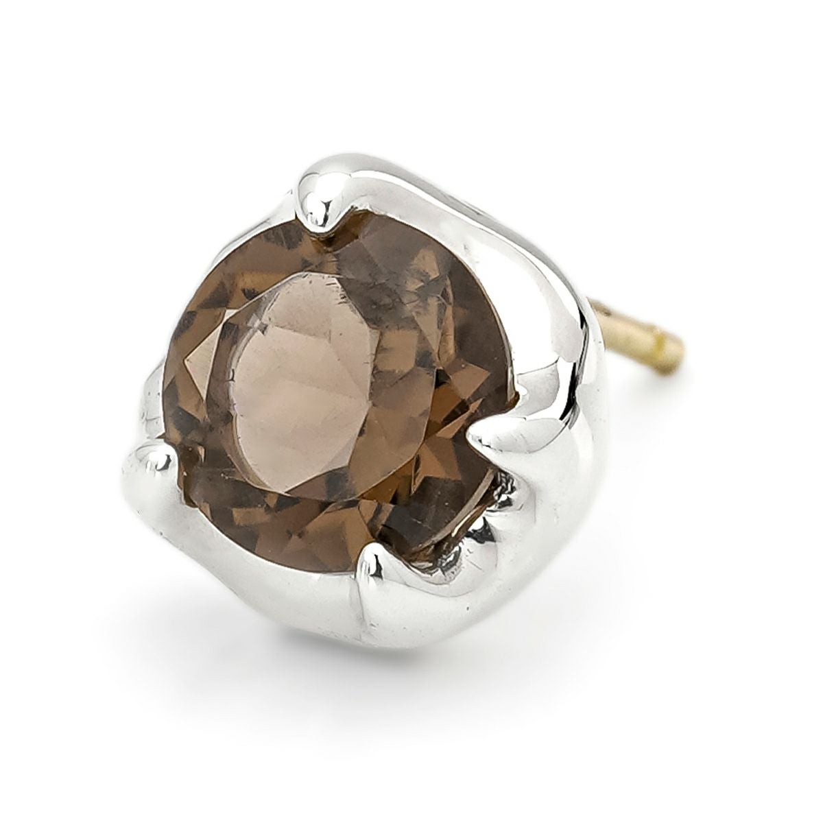 ブラッディマリー Nut ナットピアス -木の実- w/スモーキークォーツ