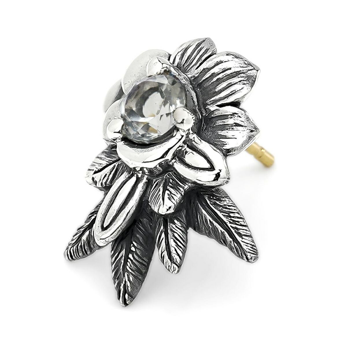 ブラッディマリー ベビー フィン ストーン ピアス サファイア