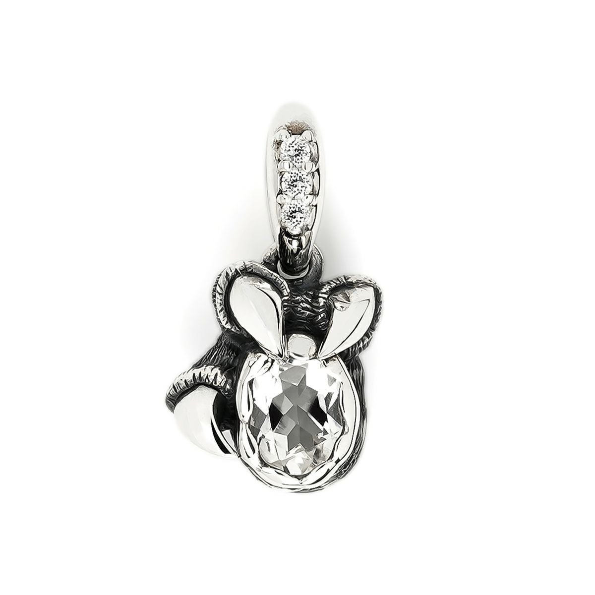 ブラッディマリー 四神 白虎ペンダント w/ホワイトトパーズ/クォーツ