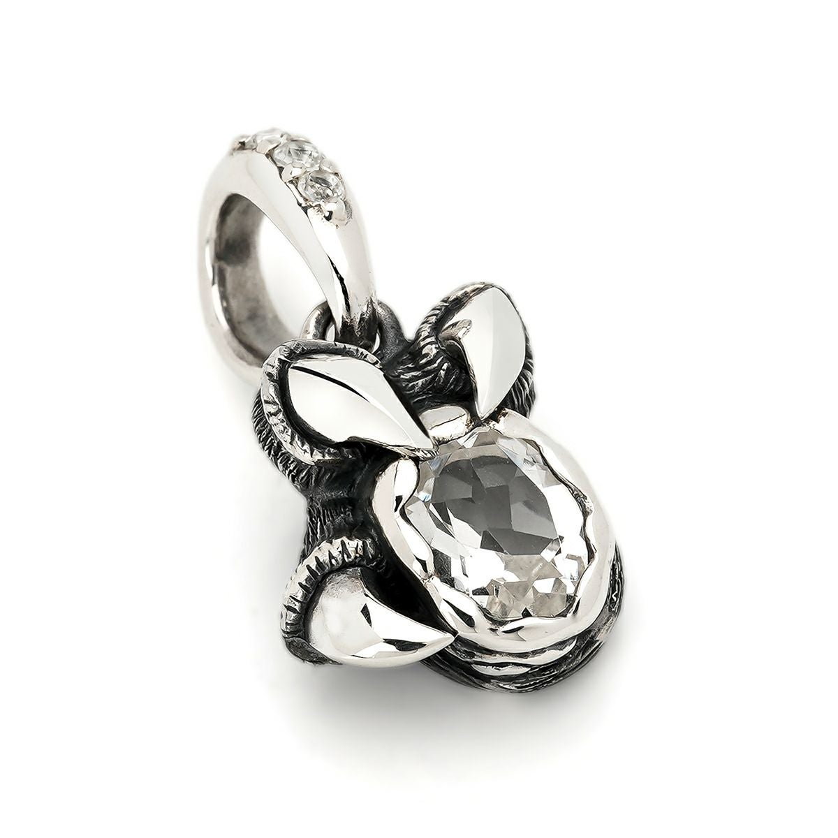 ブラッディマリー 四神 白虎ペンダント w/ホワイトトパーズ/クォーツ