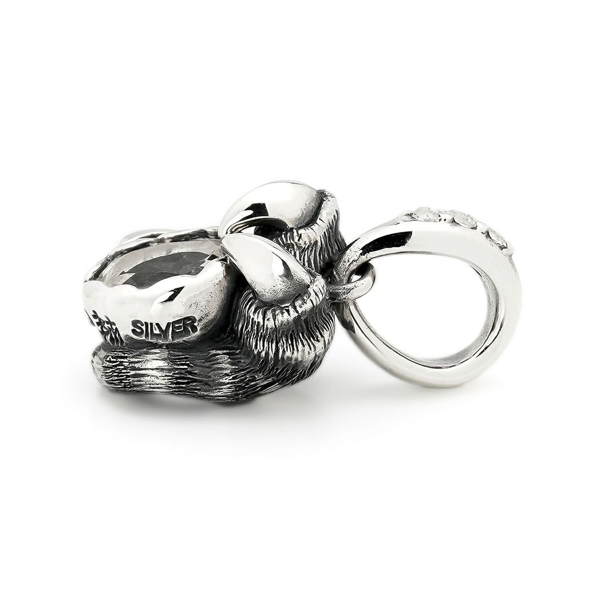 ブラッディマリー 四神 白虎ペンダント w/ホワイトトパーズ/クォーツ