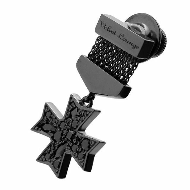 ヴェルヴェットラウンジ スターダストスカルペンダント ブラック