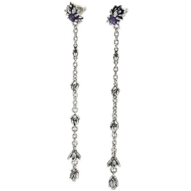 コンロン KRBCE1069-A ロータスブリーズロングピアス/アメジスト