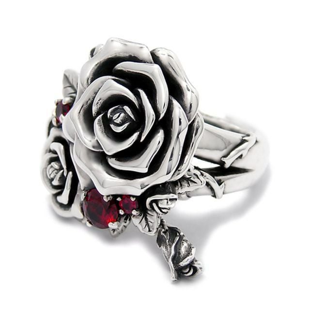 コンロン KRR0714-Cz ラブ ローズ リング CZ(レッド) | ジュエリー