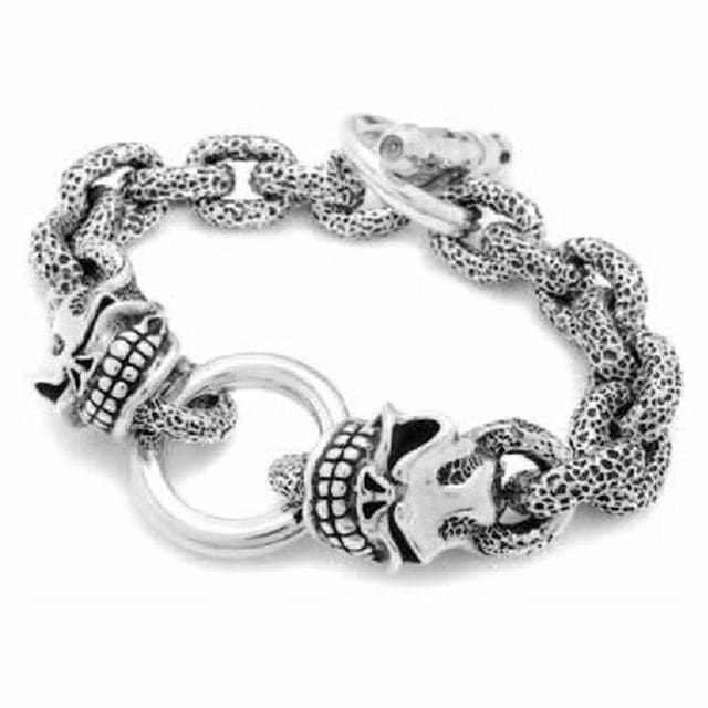 スターリンギア ラージプレーンリンク w/タイニースカルブレスレット