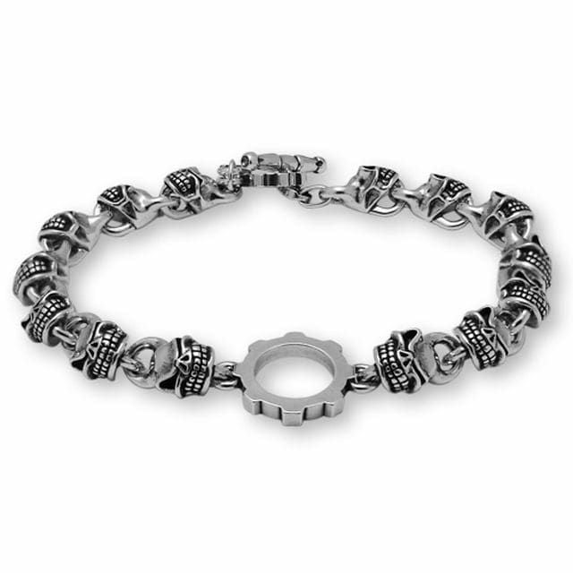 スターリンギア タイニーフルスカル w/センターフープブレスレット