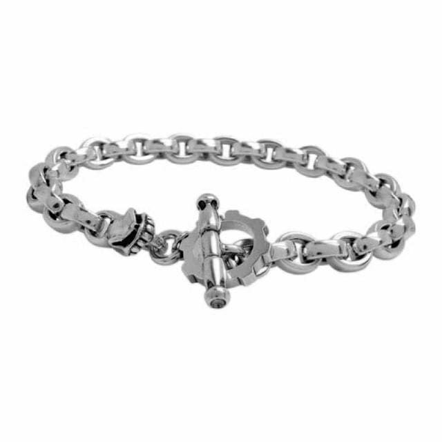 スターリンギア ラージプレーンリンク w/タイニースカルブレスレット