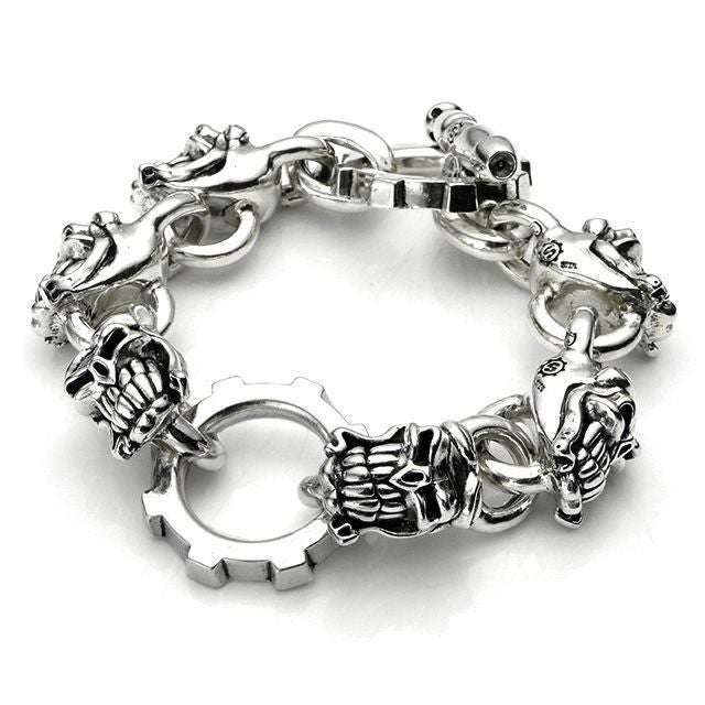 スターリンギア フルスカルブレスレット | ジュエリーコネクション
