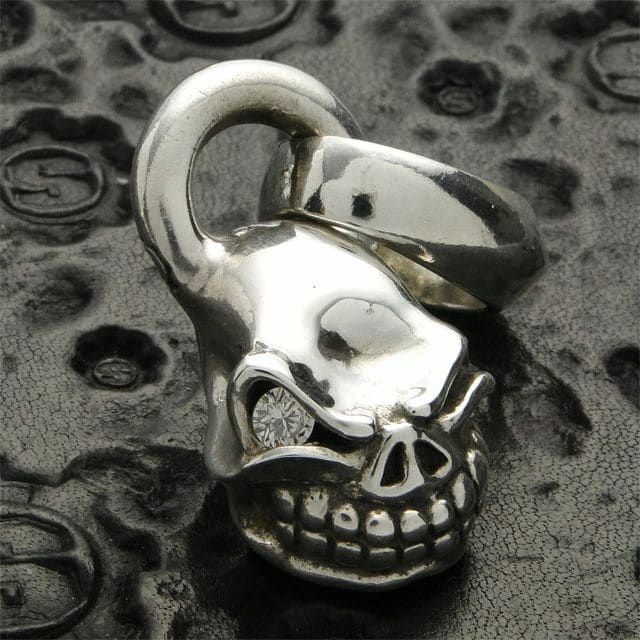 スターリンギア マイクロスカルペンダント w/ダイヤ | ジュエリー