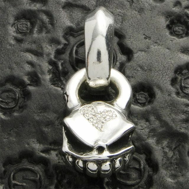 スターリンギア ハートペンダント w/スカル | ジュエリーコネクション