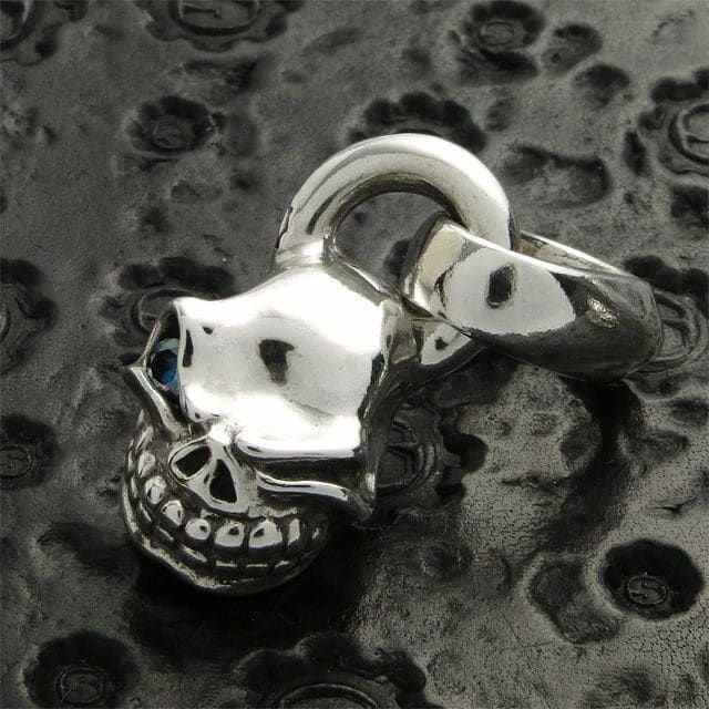 スターリンギア マイクロスカルペンダント w/サファイア | ジュエリー