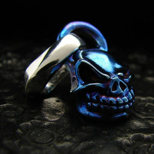 スターリンギア マイクロスカルペンダント チタンコンビネーション