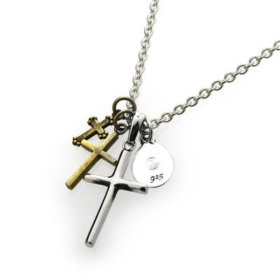アンプジャパン Silver Maria Locket with Silver Cross シルバー 
