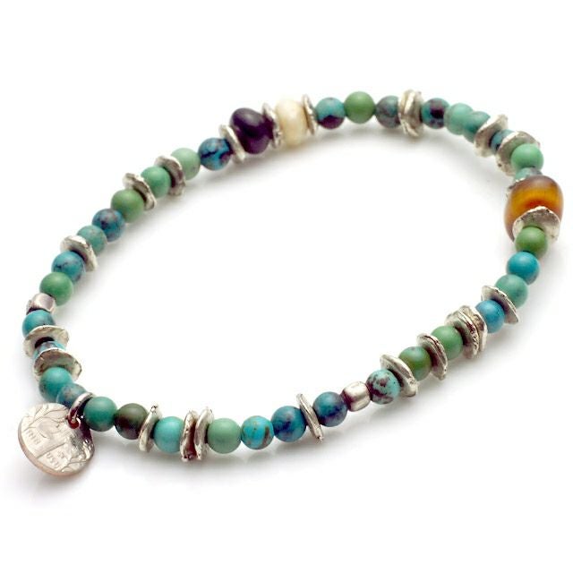 アンプジャパン amp japan Round Turquoise Bracelet ラウンド