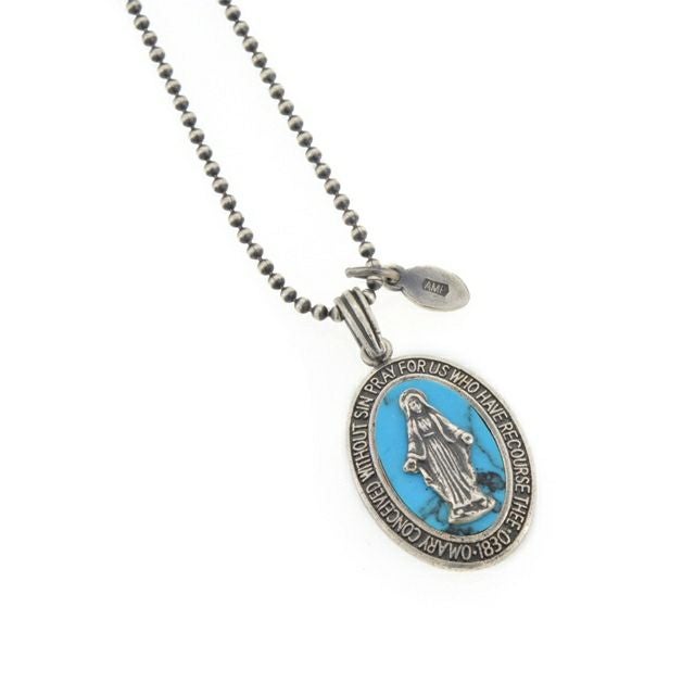 アンプジャパン amp japan Mary Necklace -Turquoise- マリアメダイ