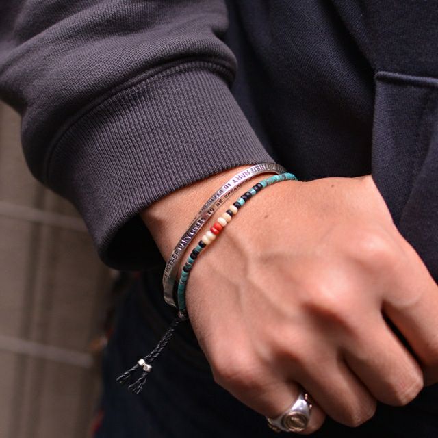 アンプジャパン amp japan Stamped & Twisted Bangle -Thick