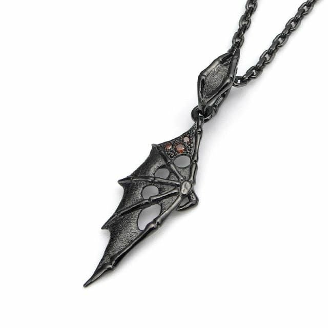 【新品】BloodyMary 夜 フェレス ペンダントミニ ダイヤモンド 蝙蝠 ブラッディマリー 夜 Pheles フェレス ペンダントミニ レッド