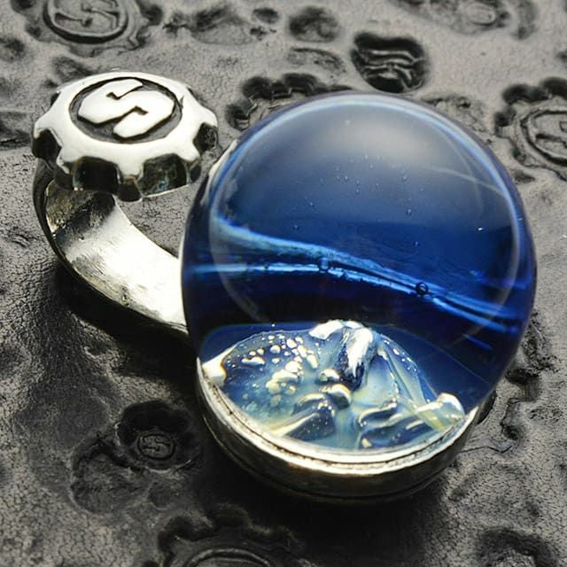 スターリンギア ニュー ミニ スカル マーブル ペンダント/プライメイト