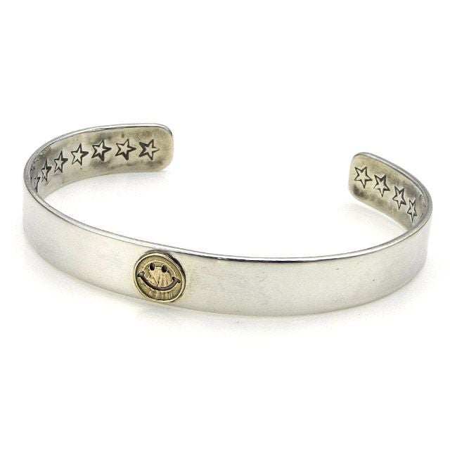 amp japanシルバーバングル アンプジャパン amp japan Flat Silver Bangle -K10 smile- フラット