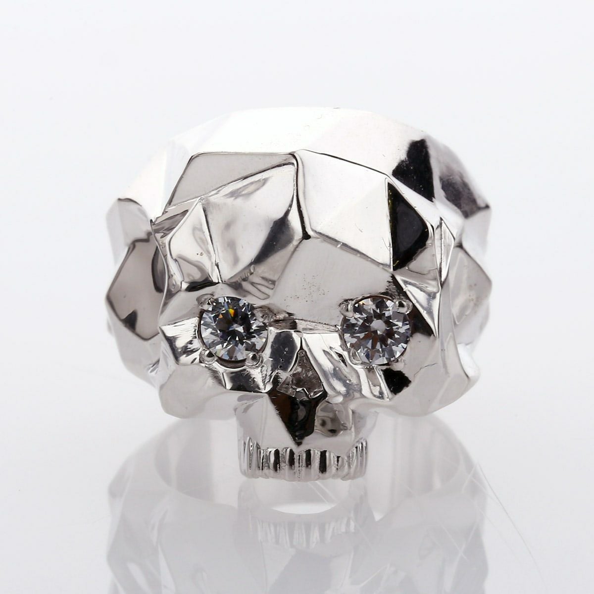 ヴェルヴェットラウンジ Stud Face スタッド フェイス リング ホワイト