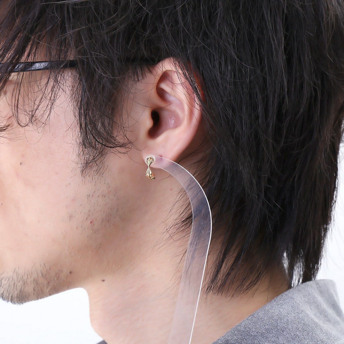 要見積もり】ヴェルヴェットラウンジ スピア フープ ピアス K18