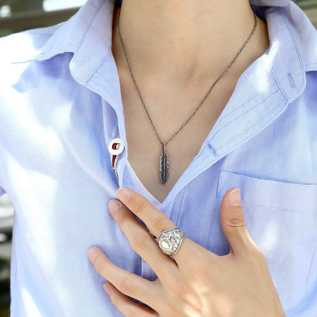 アンプジャパン amp japan Eternal Feather Necklace エターナル