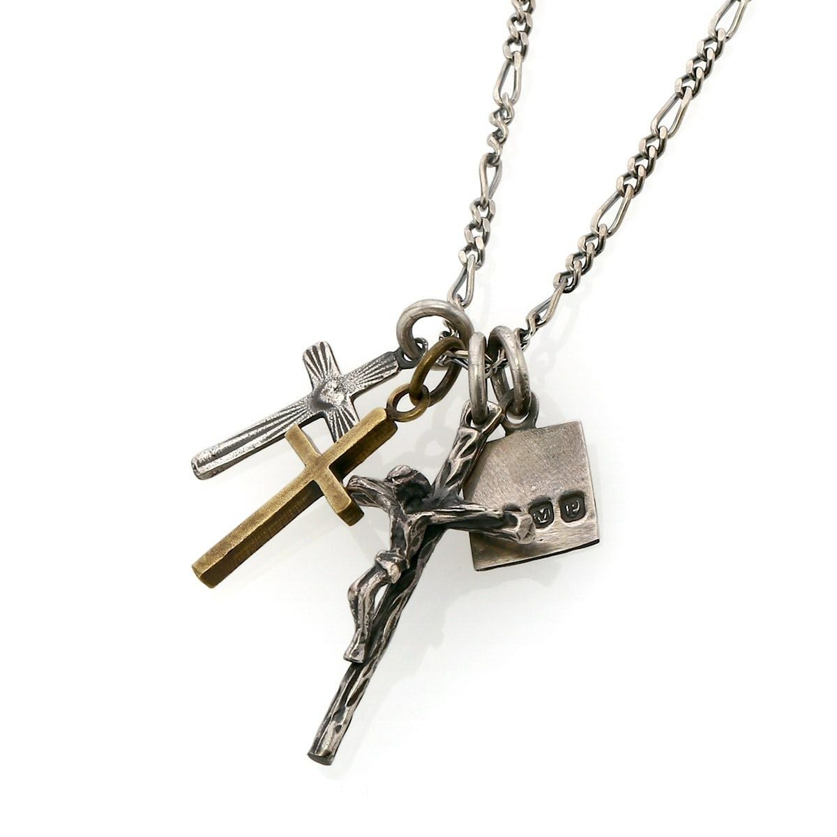 アンプジャパン amp japan Small Jesus with Silver Cross, Brass