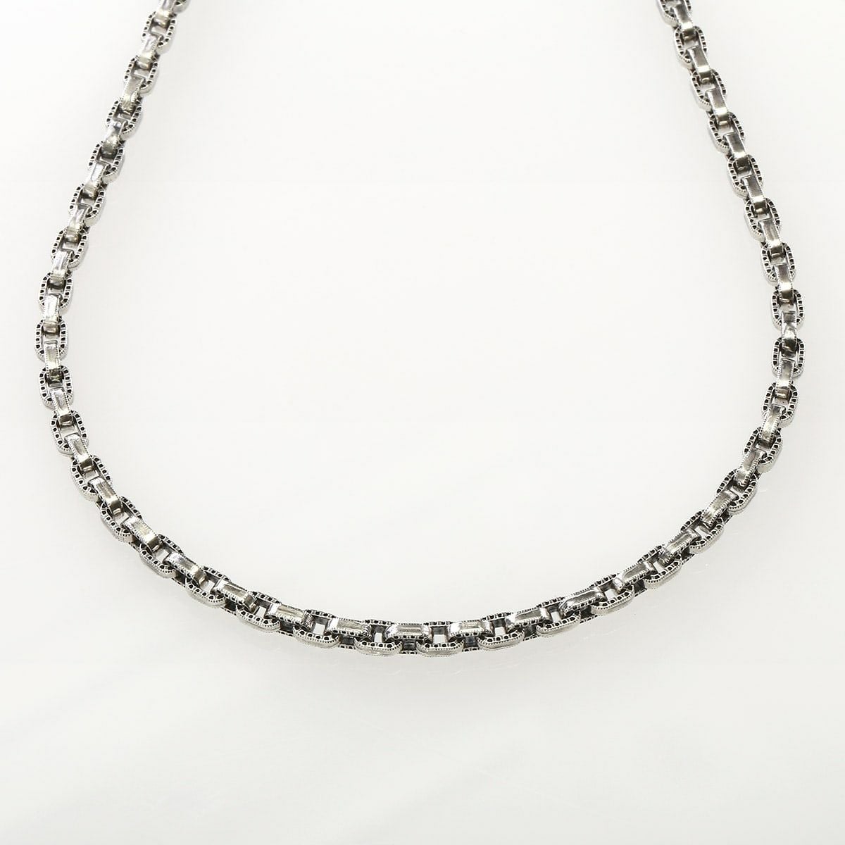 レザーズアンドトレジャーズ ハーフエングレイブリンクチェーン