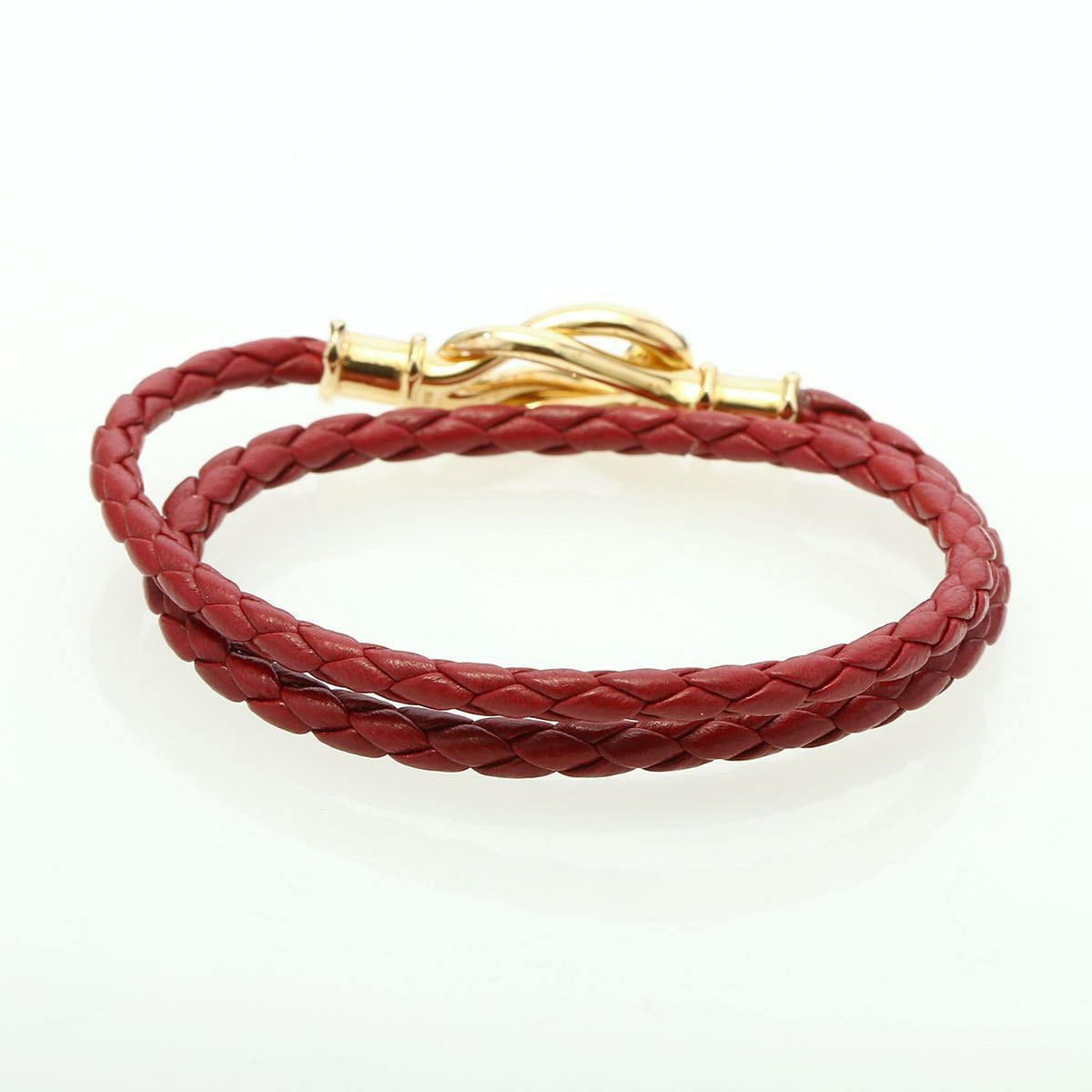 ヴェルヴェットラウンジ カーブドフックレザーブレスレット ロング