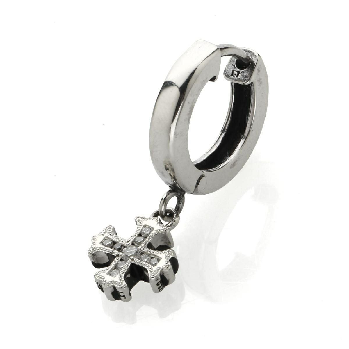 レザーズアンドトレジャーズ セイクリッドハートピアス w/ブルー