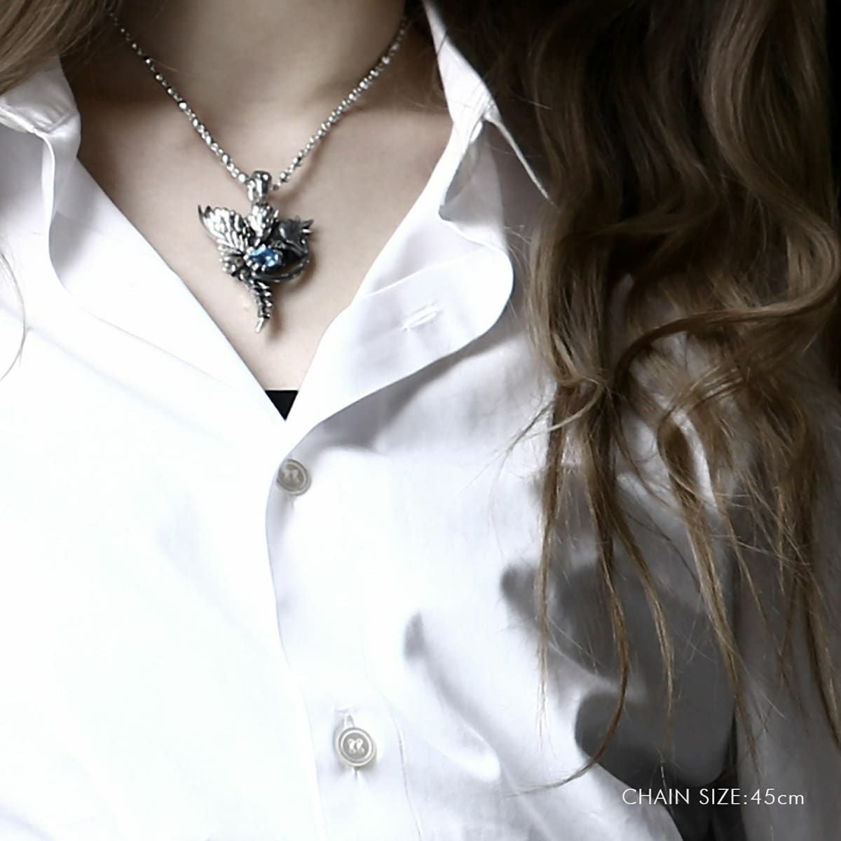 ブラッディマリー レインドロップ ネックレス 雨粒 60cm | ジュエリー