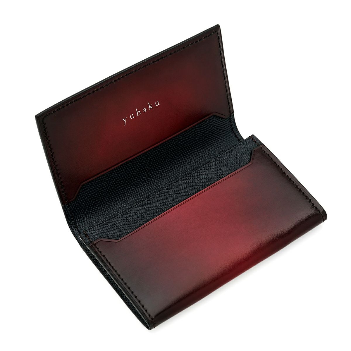 ユハク 名刺入れ カードケース ワイン | ジュエリーコネクション