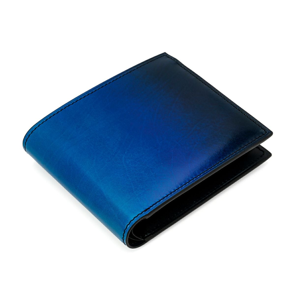 ユハク 二つ折り 財布 札入れ ウォレット ブルー | ジュエリー