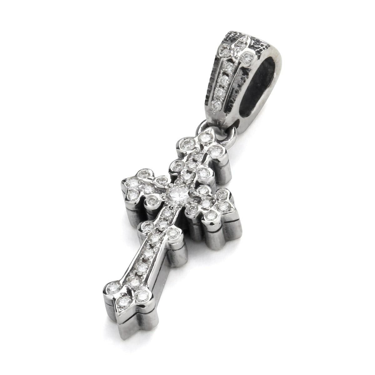 レザーズアンドトレジャーズ K18 ナローケルティック クロス