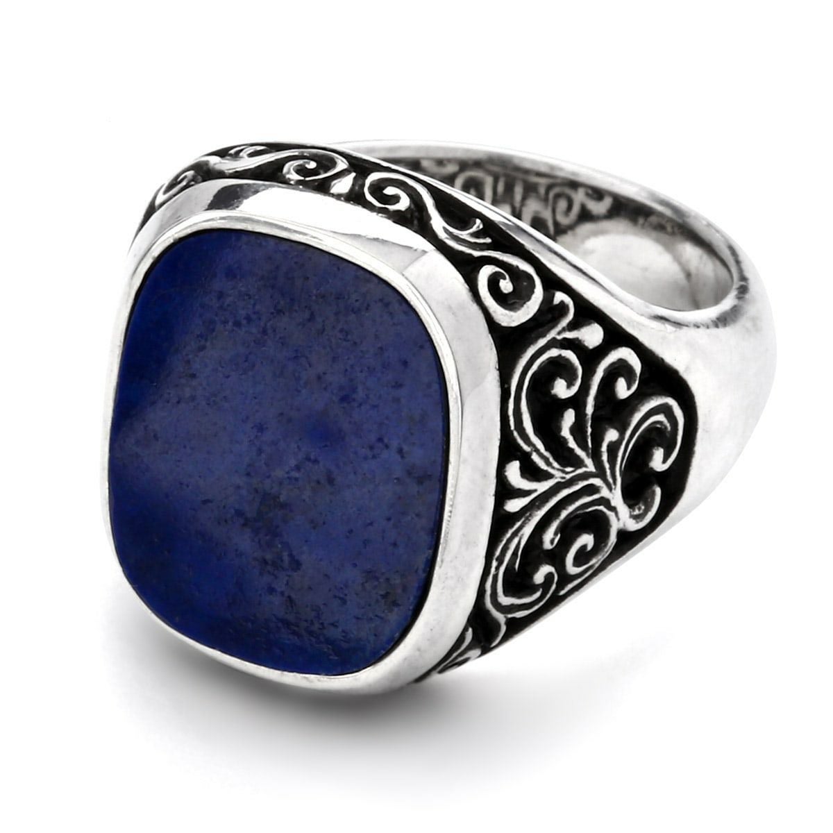 レザーズアンドトレジャーズ スクロール インタリオ リング w