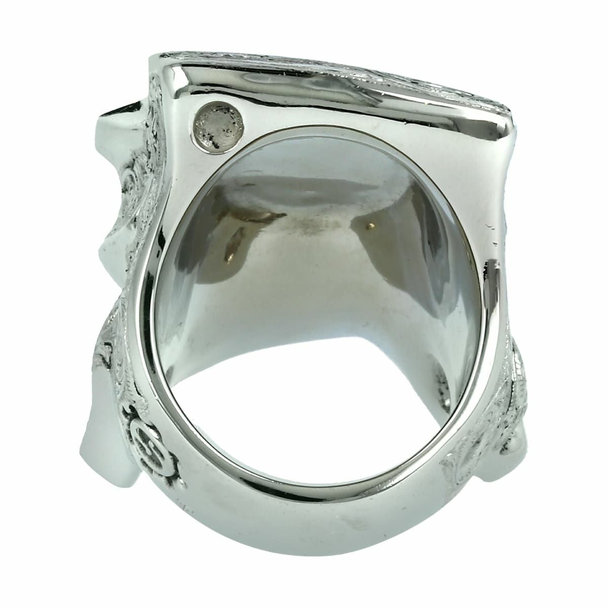 スターリンギア Pt900 パンチャーラッキーリング w/ダイヤモンド 5石