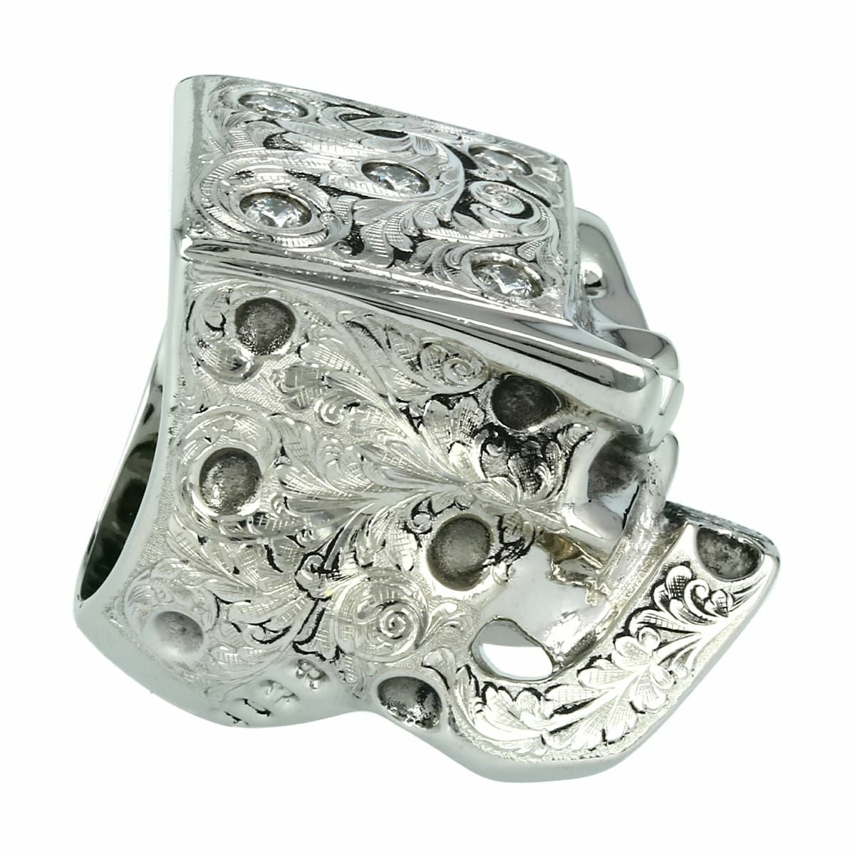 スターリンギア Pt900 パンチャーラッキーリング w/ダイヤモンド 5石