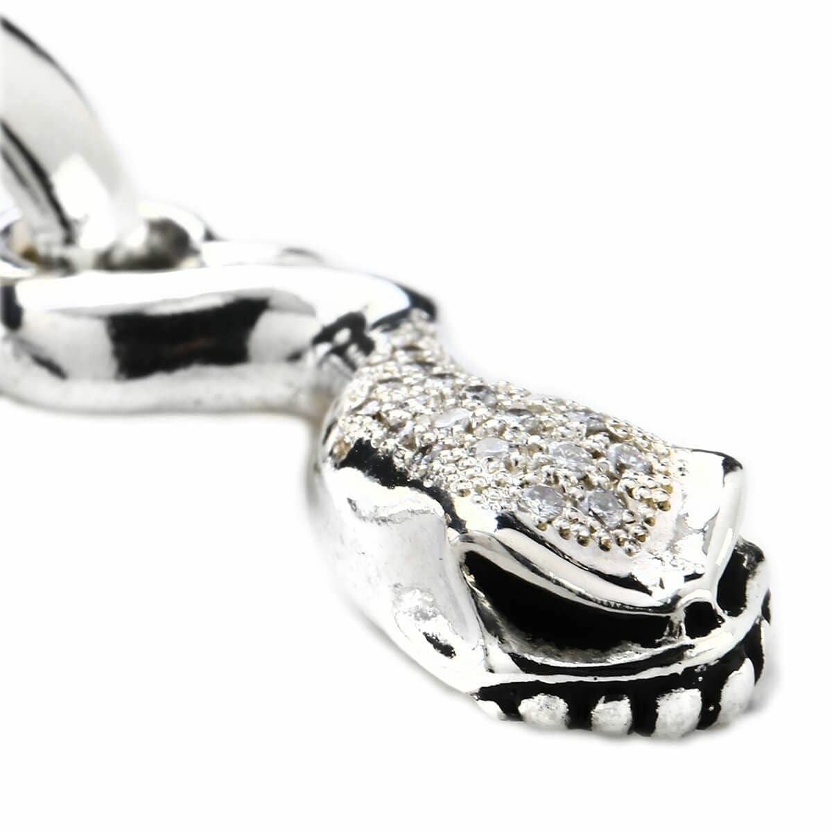 スターリンギア カービースパームペンダント w/ダイヤモンドパヴェ