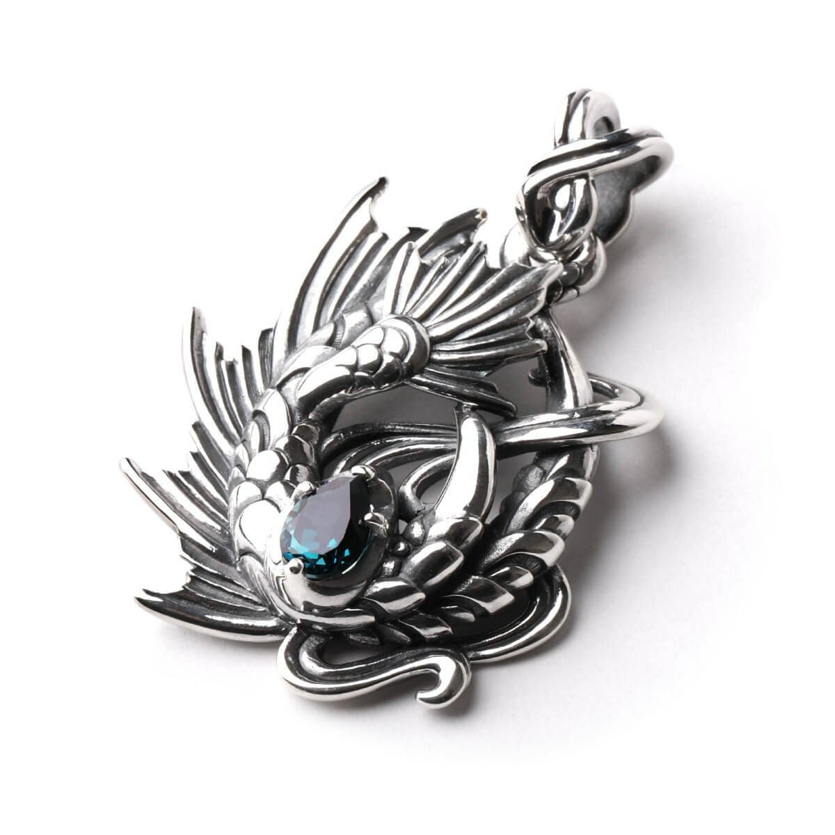 ブラッディマリー トリートーンペンダントw/ロンドンブルートパーズ