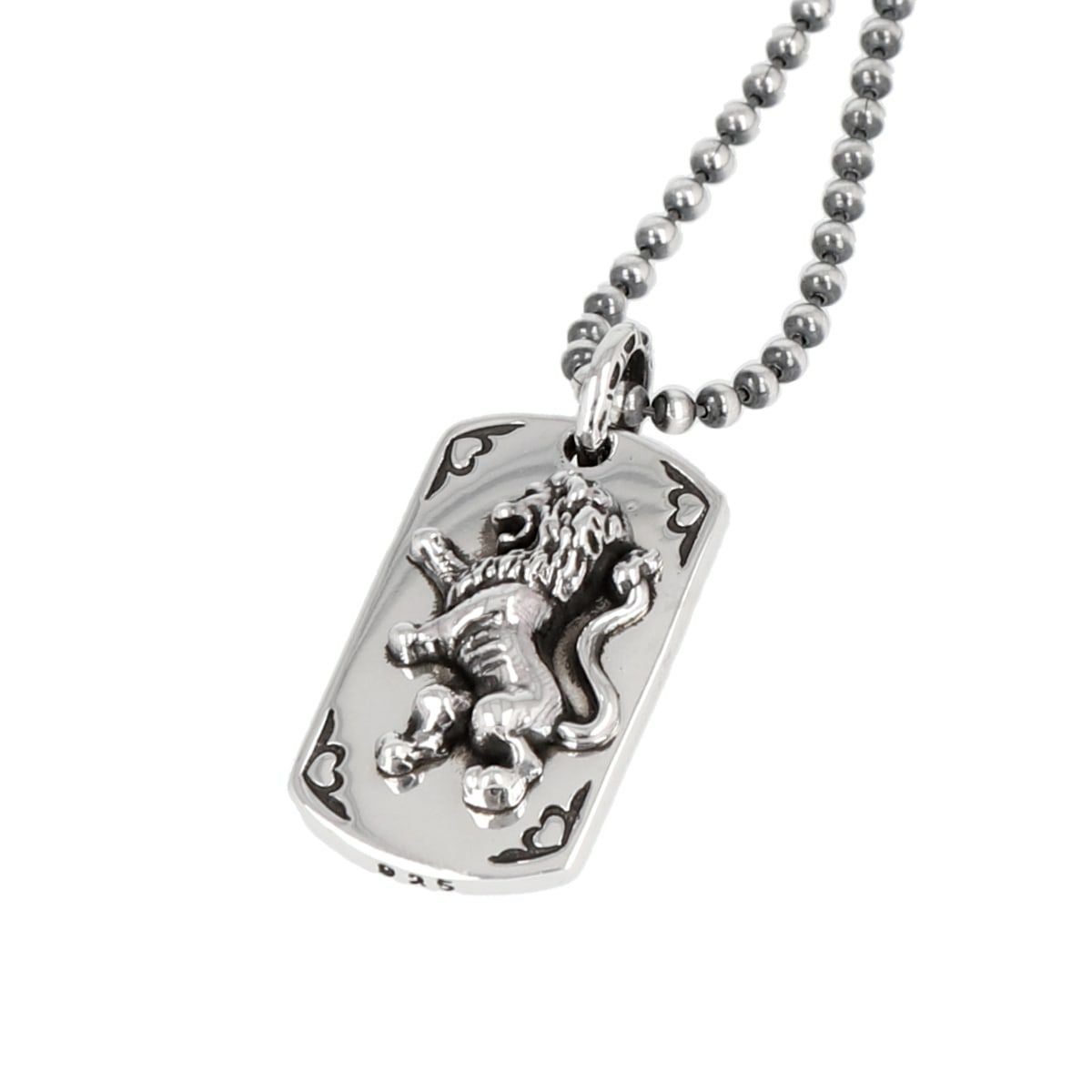 レザーズアンドトレジャーズ IDタグペンダント スモール w/ライオン