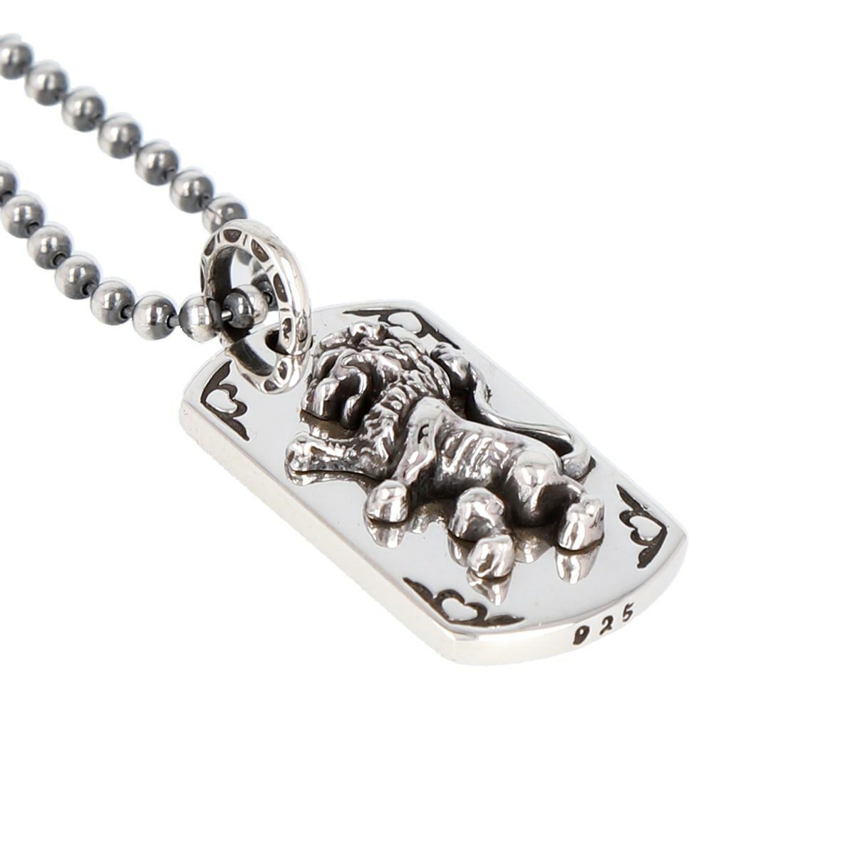 レザーズアンドトレジャーズ IDタグペンダント スモール w/ライオン