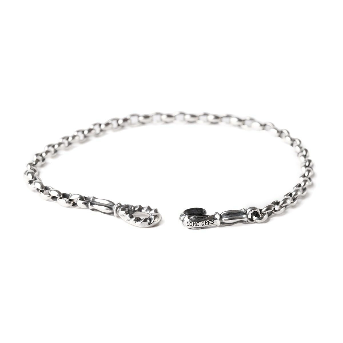 ロンワンズ MFフック ミニシルクチェーンブレスレットL（4.0mm