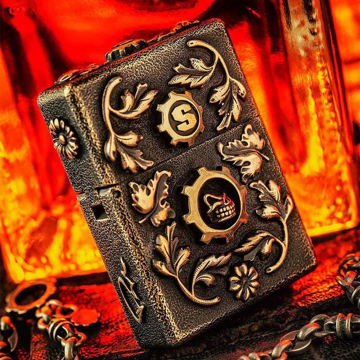 スターリンギア ワンオフカスタムブロンズニュージッポw/シルバー