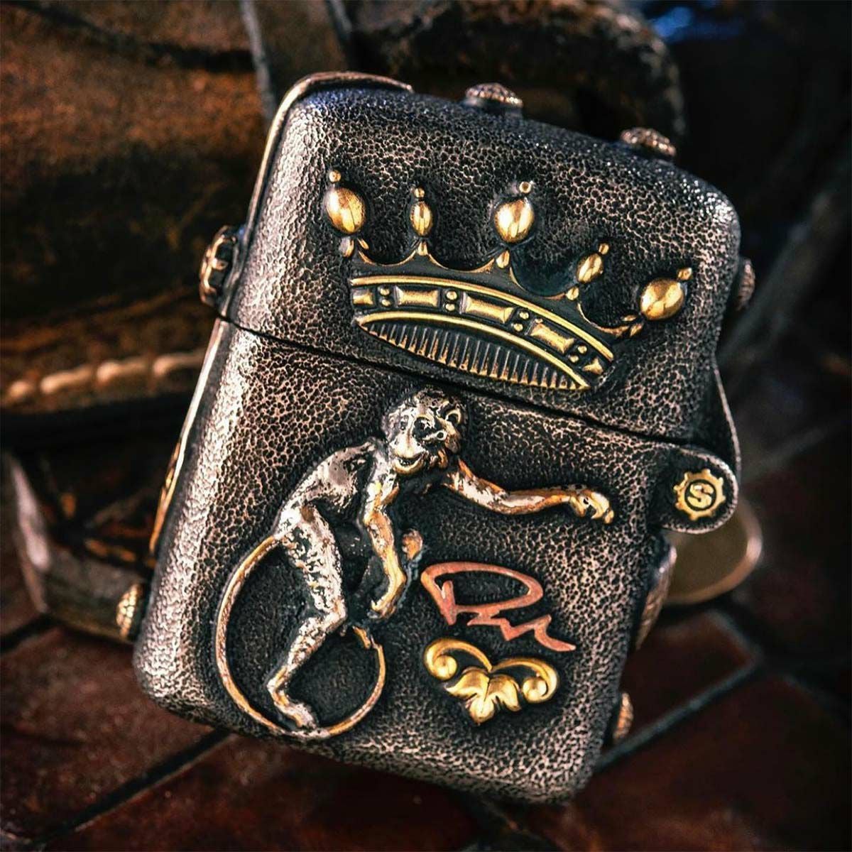 スターリンギア ワンオフカスタムジッポw/タイニーハウラーキングギア