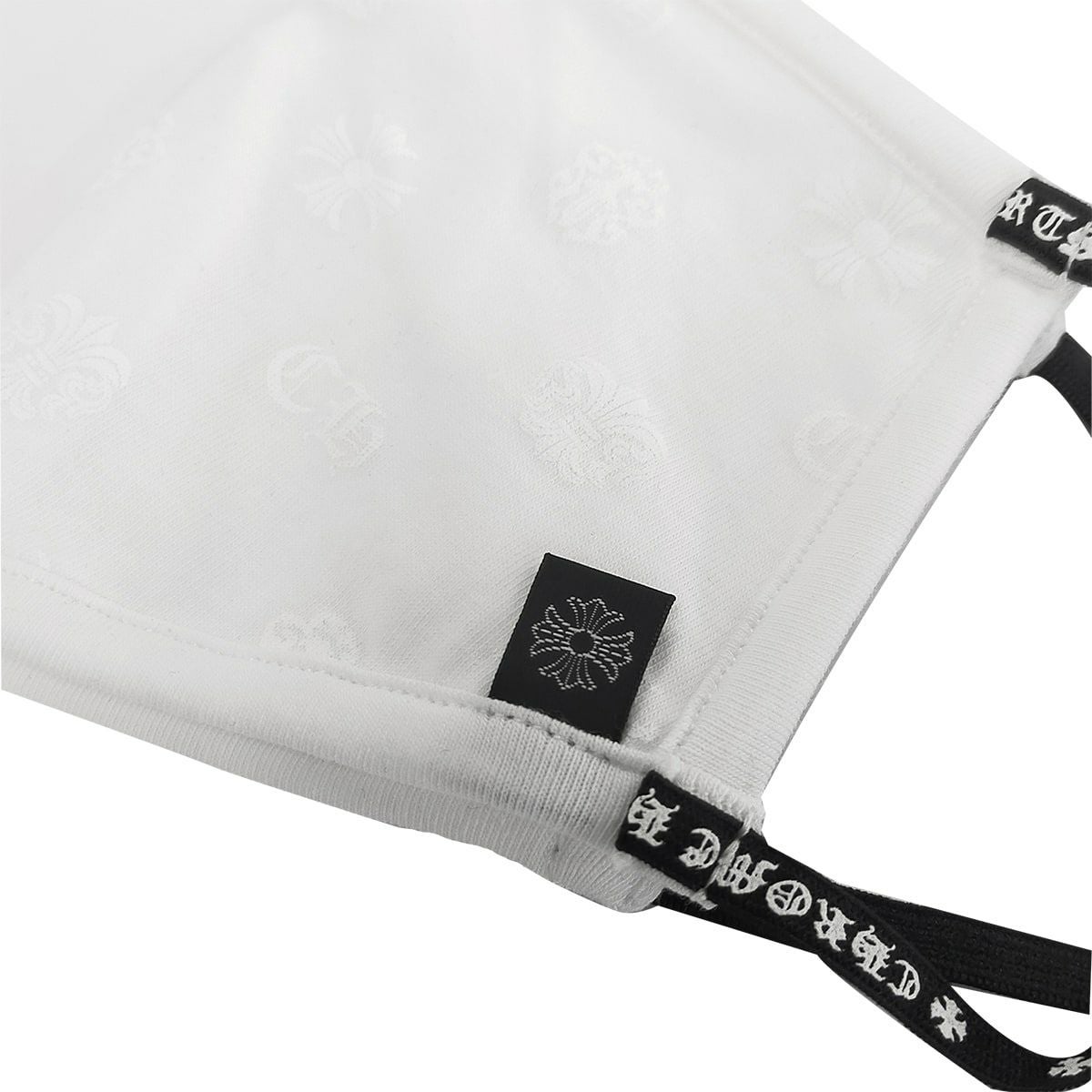 クロムハーツ CHフェイスマスク 1/2 DART ホワイト 1枚売り