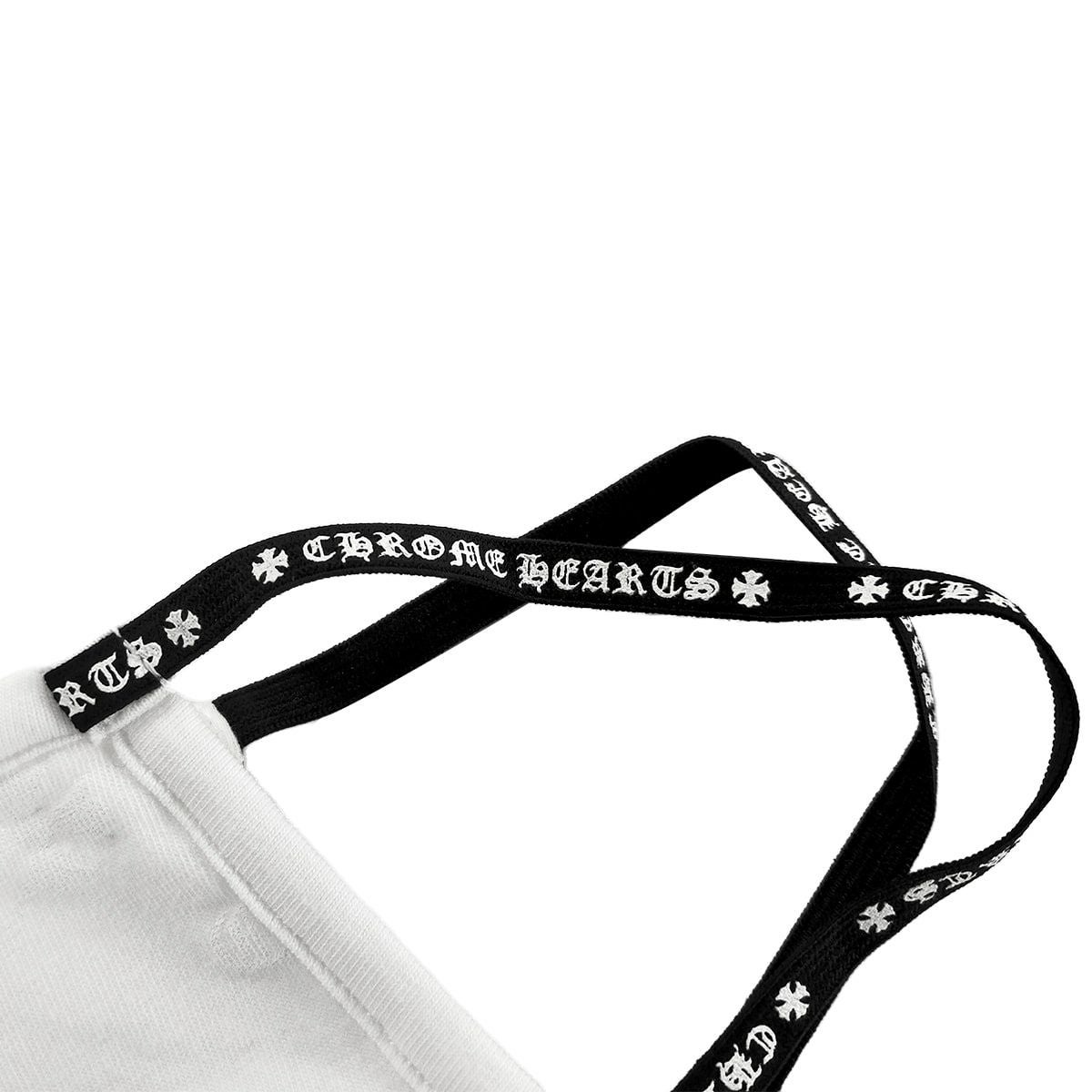 クロムハーツ CHフェイスマスク 1/2 DART ホワイト 1枚売り