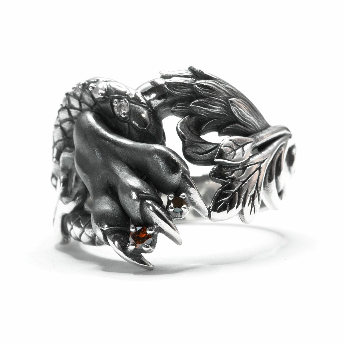 ブラッディマリー ダミアリング w/ホワイトトパーズ/ガーネット