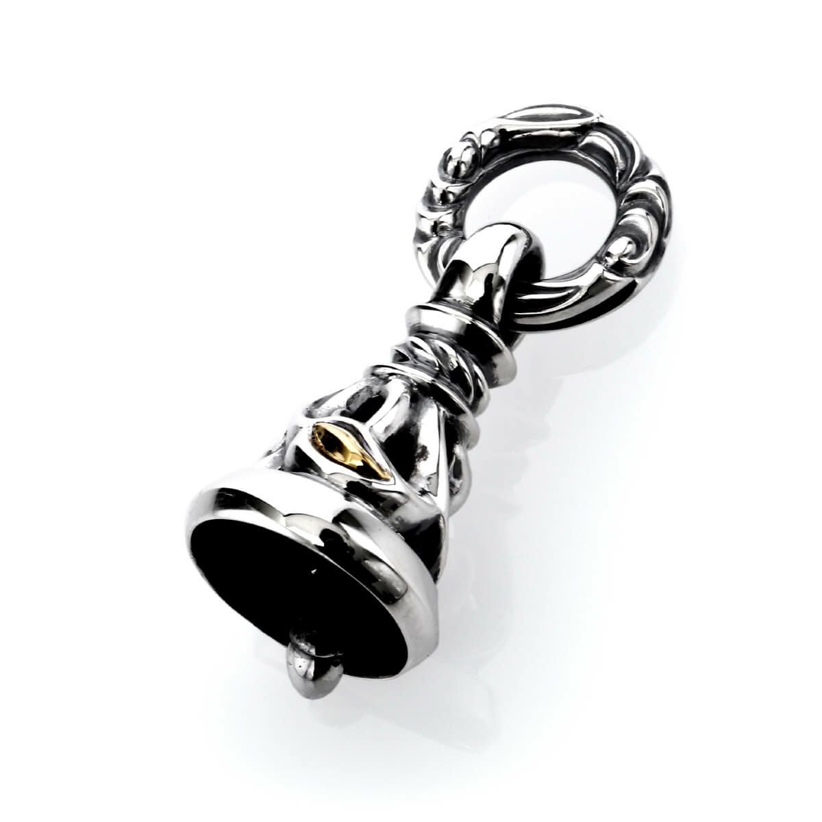 【極美品】ロンワンズ クレーンベル ペンダント Mサイズ 正規品 本物 ロンワンズ クレーンベルペンダント M w/K18イエローゴールドアイズ