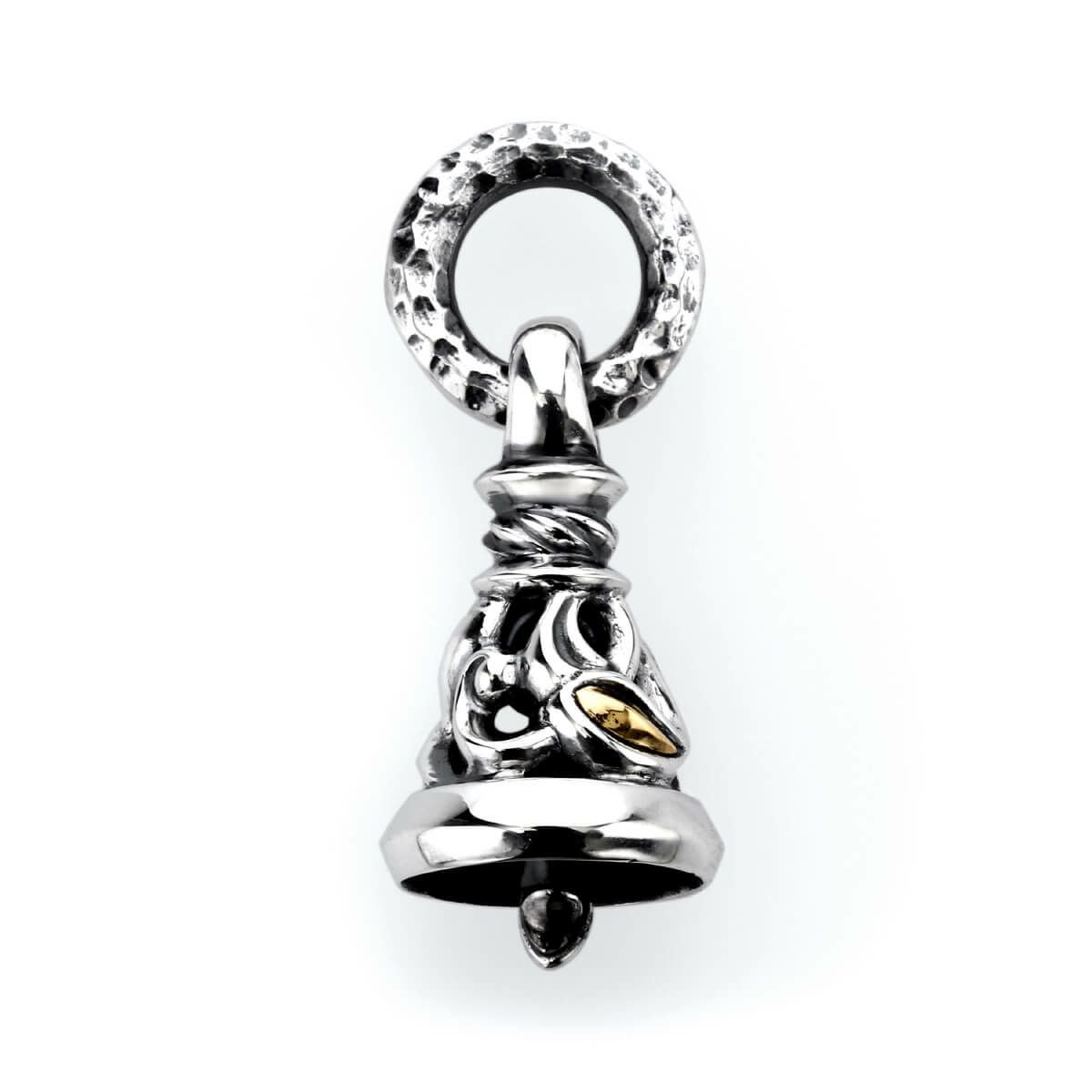 ロンワンズ クレーンベルペンダント M w/K18イエローゴールドアイズ